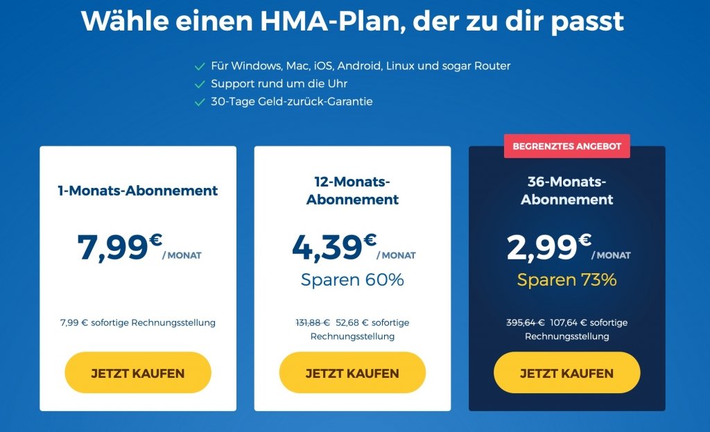 how much cost hma vpn in deutschland- free hide my ass vpn