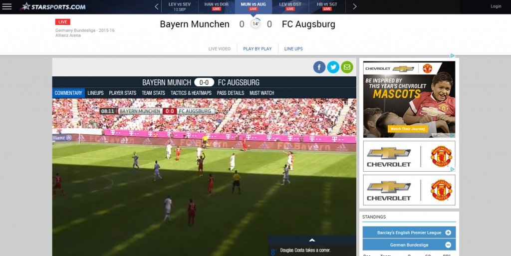 watch match bundesliga live online free stream - starsports