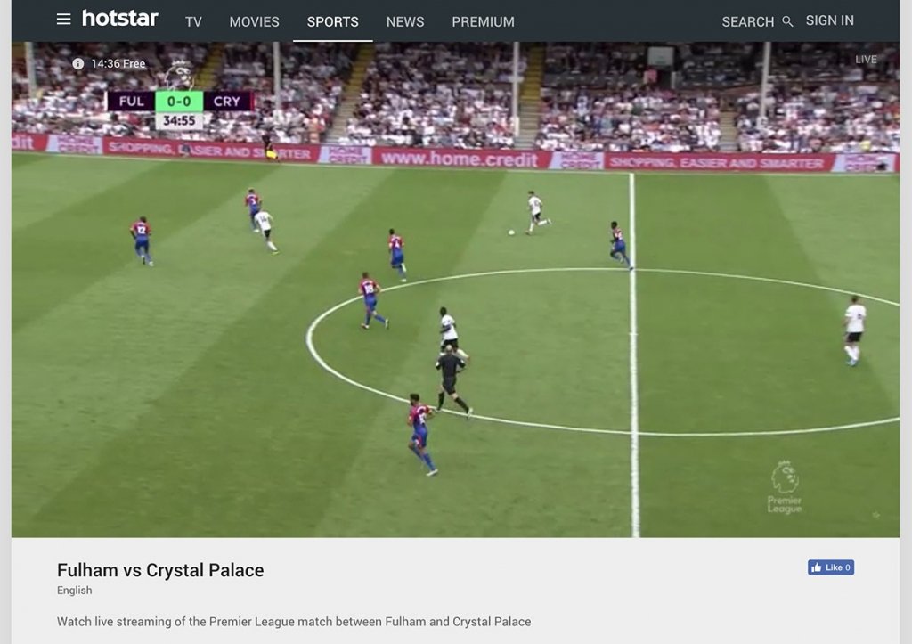 watch premier league online for free on hotstar outside india