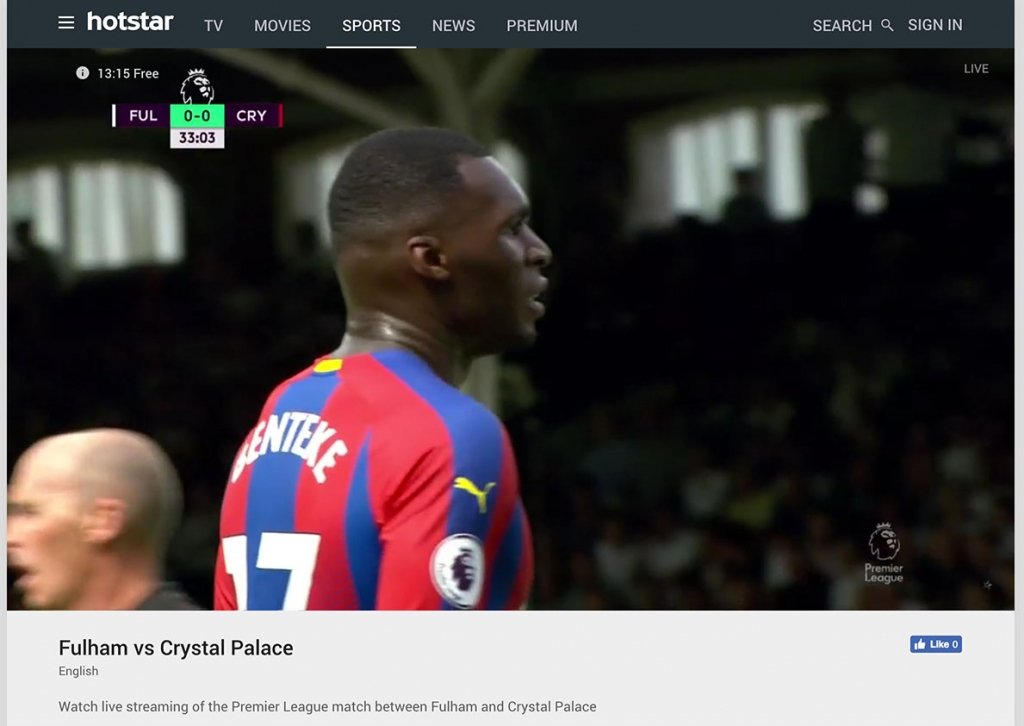 watch premier league online for free on hotstar outside india