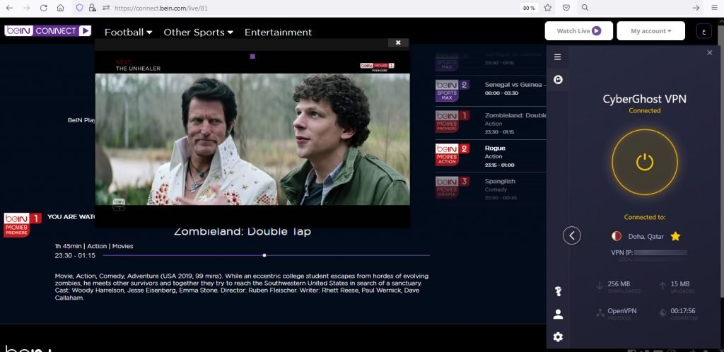 watch bein sports in uk - English beIN Movies channel working VPN