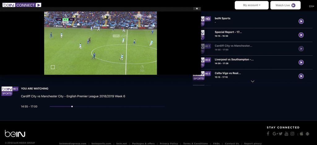 How do I get beIN Sports in UK? Watch Live EPL 2020-2021