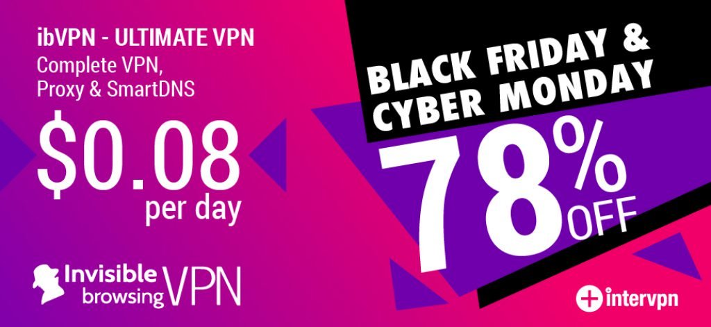 ibVPN Black Friday & Cyber Monday