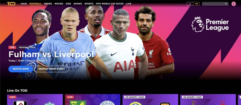 Watch beIN Sports live on TOD TV abroad with working VPN - Live Football